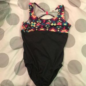 Girls leotard with matching shorts